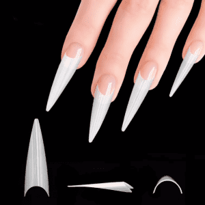 OEM Gel nail tip almond sharp clear nail tips 500 for salon – Wholesale Item