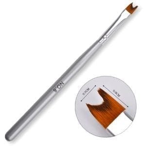 Manicure Nail Art Brushes Gel Nail Silver Wooden Handle Painting Brush – Wholesale Item