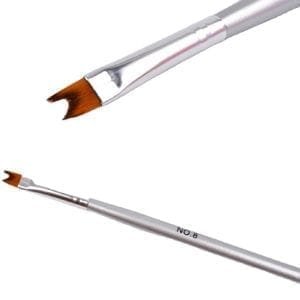 Manicure Nail Art Brushes Gel Nail Silver Wooden Handle Painting Brush – Wholesale Item