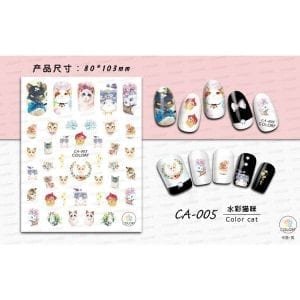 Nail Polish 3D Nail Art Sticker New Design Cartoon Nail Sticker – Wholesale Item