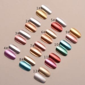 Two Color Jar Magic Mirror Pigment Powder For Nail Art – Wholesale Item