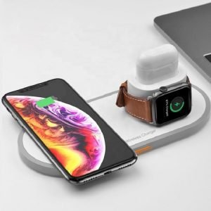 Portable 3 In 1 Qi Wireless Fast Charging station For Iphone Iwatch Airpods-Dropshipping Available