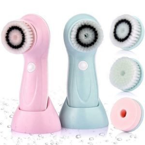 Rechargeable USB Interface 4 in 1 Silicone Facial Cleansing Brush-Dropshipping Available