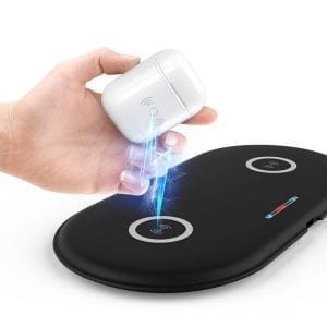 2 in 1 Wireless charger for Android IOS phones headset earbuds fast charging – Wholesale Item