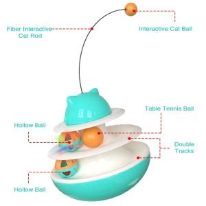 360 Degree Rotatable Ball Fun Tumbler Cat Toy-Dropshipping Available