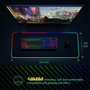 Large Extended Soft LED Mouse Pad with 14 Lighting Modes-Dropshipping Available