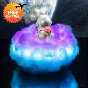 LED Colorful Clouds Astronaut Lamp With Rainbow Effect – Dropshipping Available