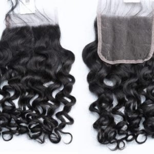 12A 4×4 Jerry Curl Virgin Unprocessed Hair Lace Closure Top Closure