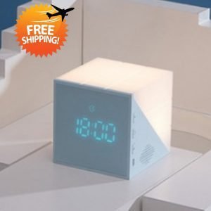 Creative Time Cube Alarm Clock Smart Sleeping LED Night Light-Dropshipping Available
