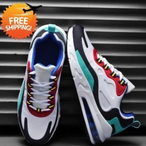 Color matching re-engraved fashion breathable light running shoes-Dropshipping Available