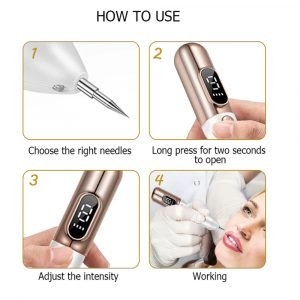 9 Speed LCD Display Mole, Pimple, Tag, Tattoo, and Warts Remover_1
