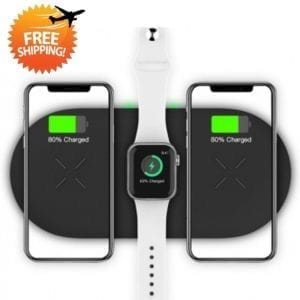 18W 3-in-1 Fast Charging Wireless QI Charger Pad – Dropshipping Available