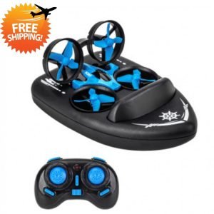 3-in-1 Remote Controlled Toy Drone Hover Glider for Land, Air, and Water – Dropshipping Available