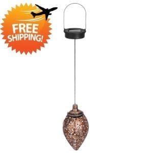 Hanging Solar Lantern for Outdoor Garden Metal Light Lamp – Dropshipping Available