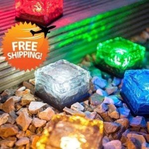 Solar Powered Multi-Color Light Up LED Light Cubes with Switch – Dropshipping Available