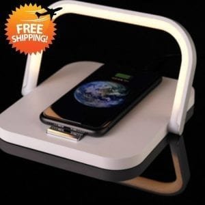 2-in-1 Folding Wireless Charger and Desktop LED Lamp with Eye Protection – Dropshipping Available