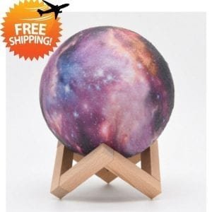 3D Printed Moon Galaxy Star Night Lamp and Room Light Décor – Dropshipping Available