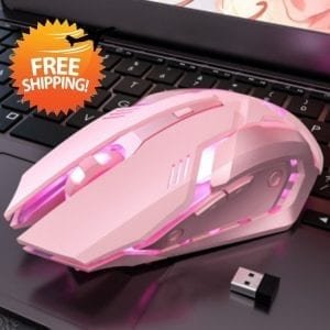 6 Keys Ergonomic Wireless Rechargeable Gaming Mouse with Backlight – Dropshipping Available