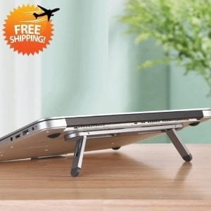 Ergonomic Foldable Aluminum Laptop Cooling Stand and Holder – Dropshipping Available