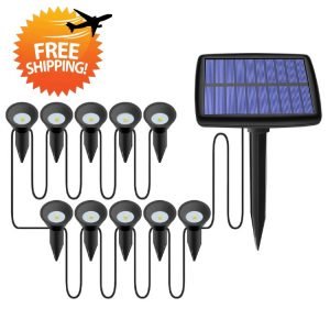 10 pcs Solar Powered Outdoor Spot Light Landscape Light Lamp – Dropshipping Available